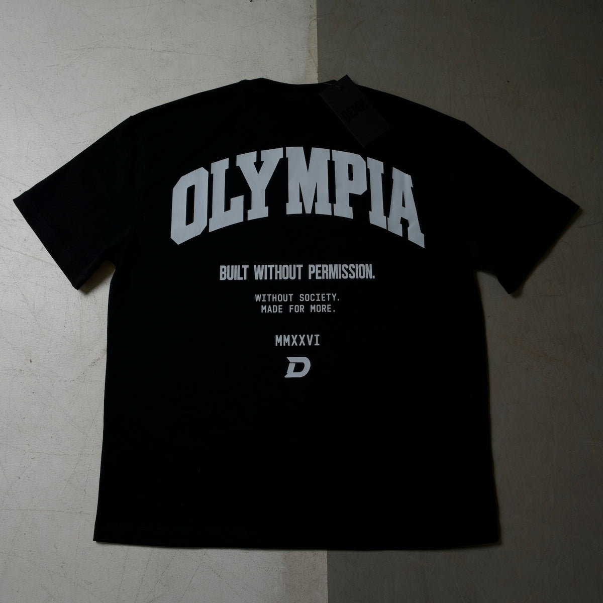 DEMN X OLYMPIA Black Tee