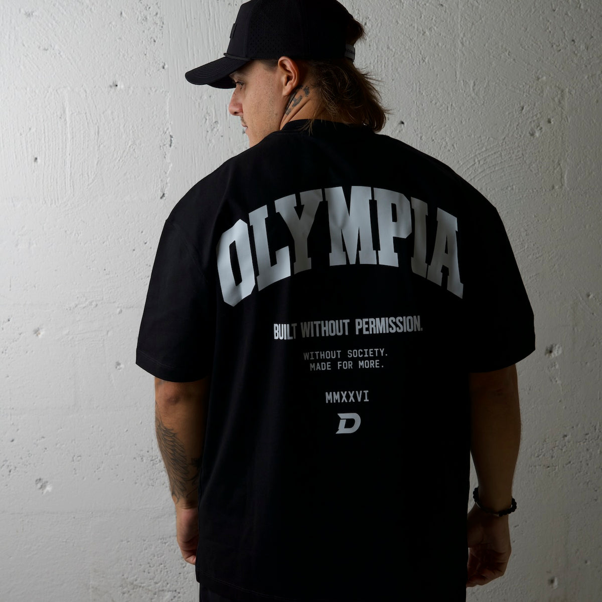 DEMN X OLYMPIA Black Tee