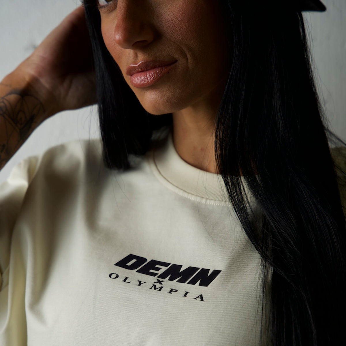 DEMN X OLYMPIA CREAM TEE