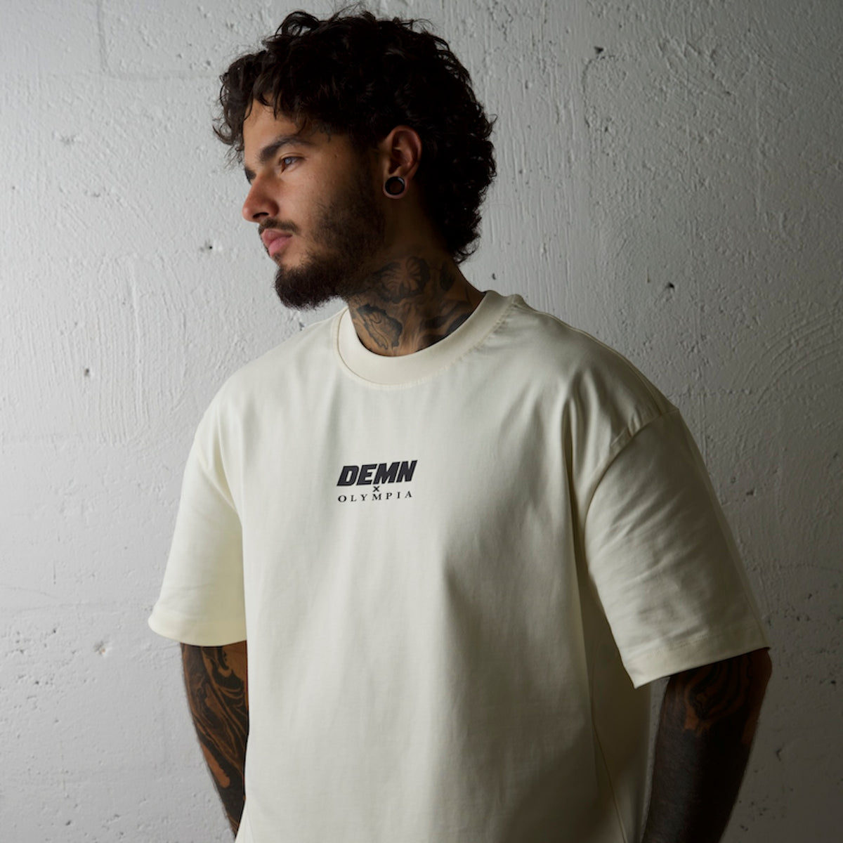 DEMN X OLYMPIA CREAM TEE