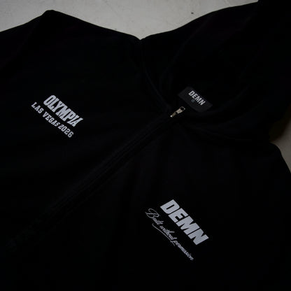 OLYMPIA X DEMN ZIP-UP HOODIE